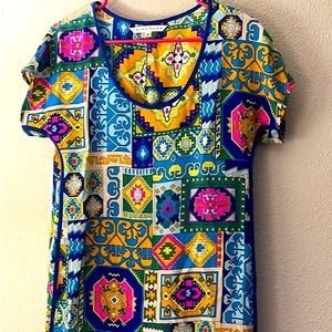 Trina Turk Silk Dress, Size 4, stunning print!